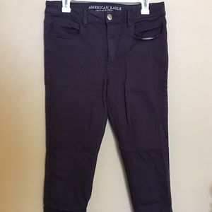 AEO Purple Super-Stretch Skinny Jeans